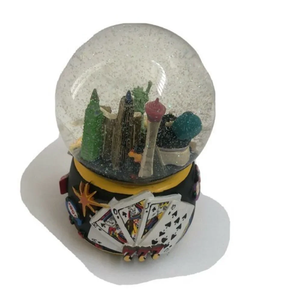 Music Box Musical Globes Stress Away Angel among & Vegas over the waves X3 Lot